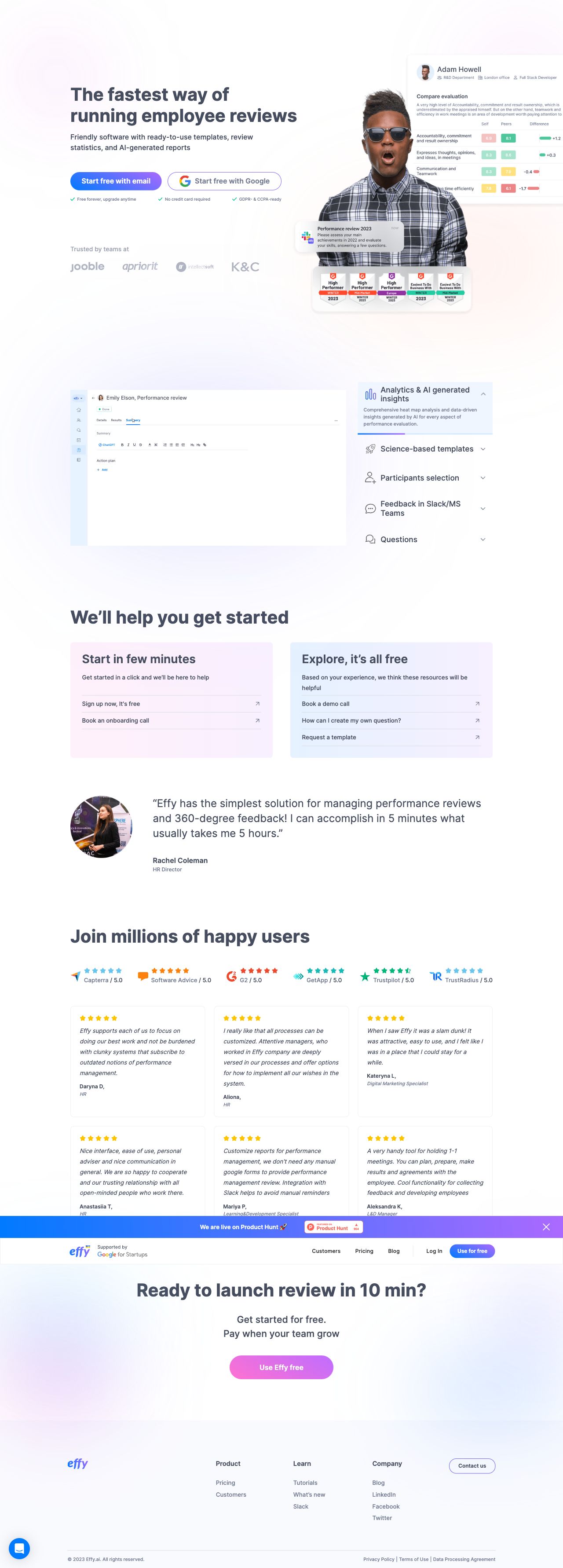 Effy Ai Landing Page Design Inspiration Makelanding